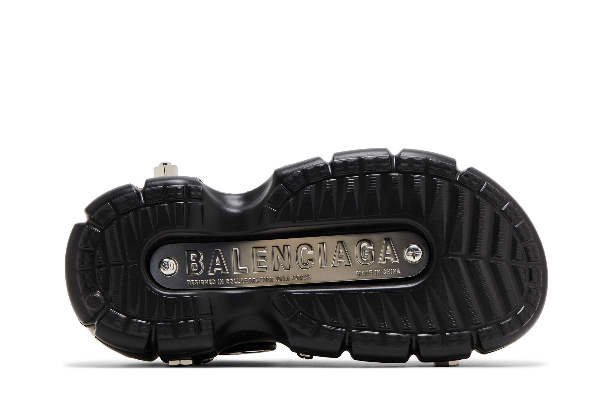 Crocs x Balenciaga Wmns Hardcrocs Slide 'Nero Silver'
