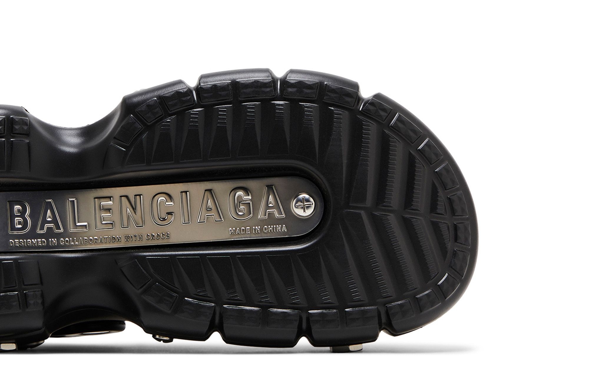 Crocs x Balenciaga Wmns Hardcrocs Slide 'Nero Silver'