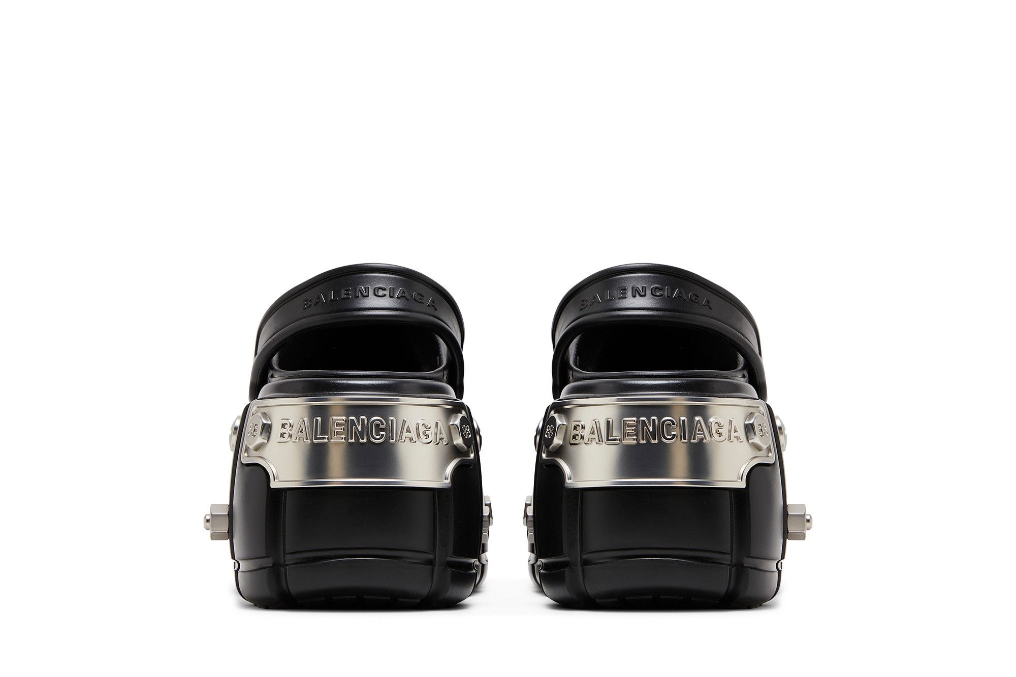 Crocs x Balenciaga Wmns Hardcrocs Slide 'Nero Silver'