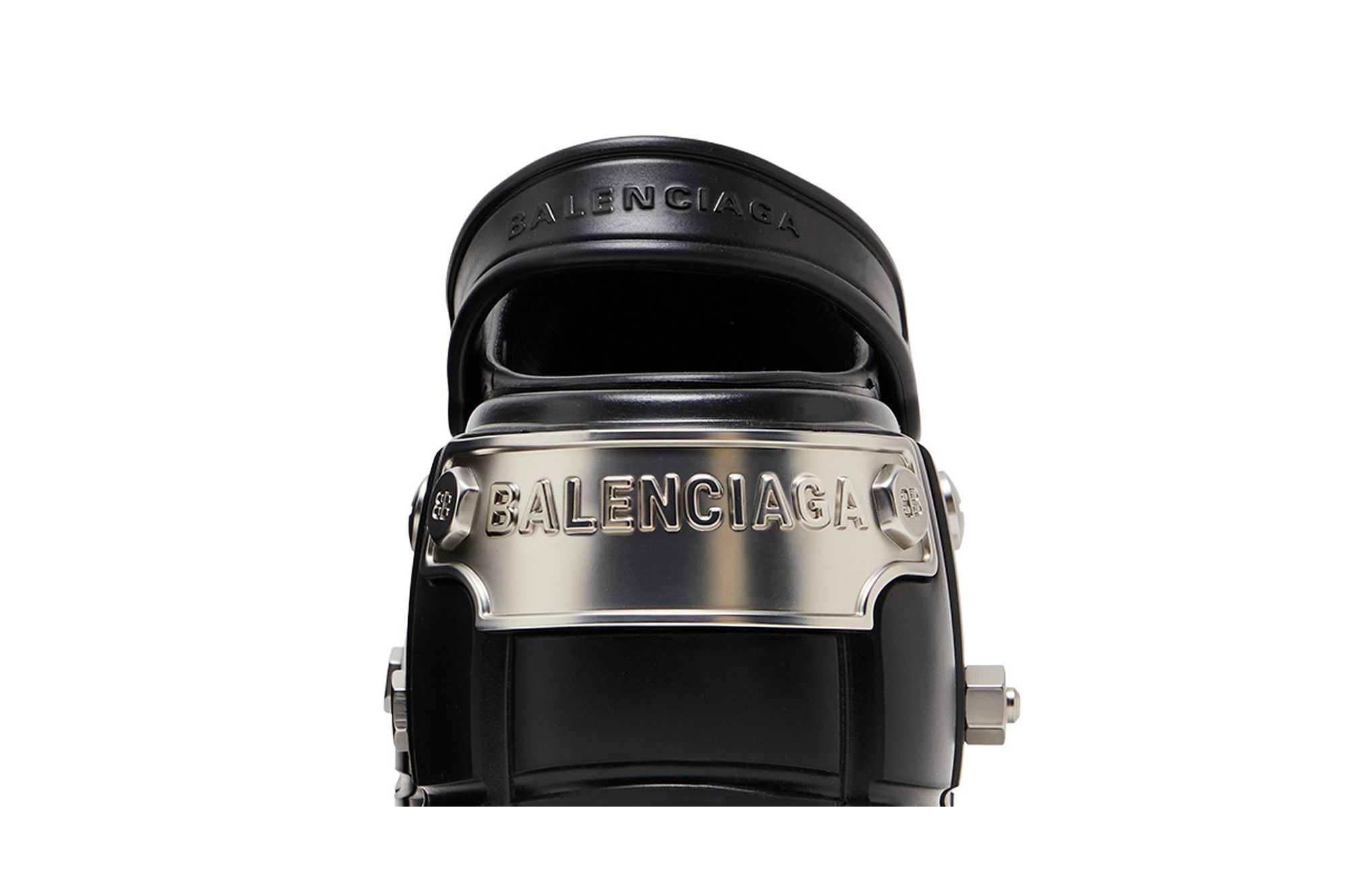 Crocs x Balenciaga Wmns Hardcrocs Slide 'Nero Silver'