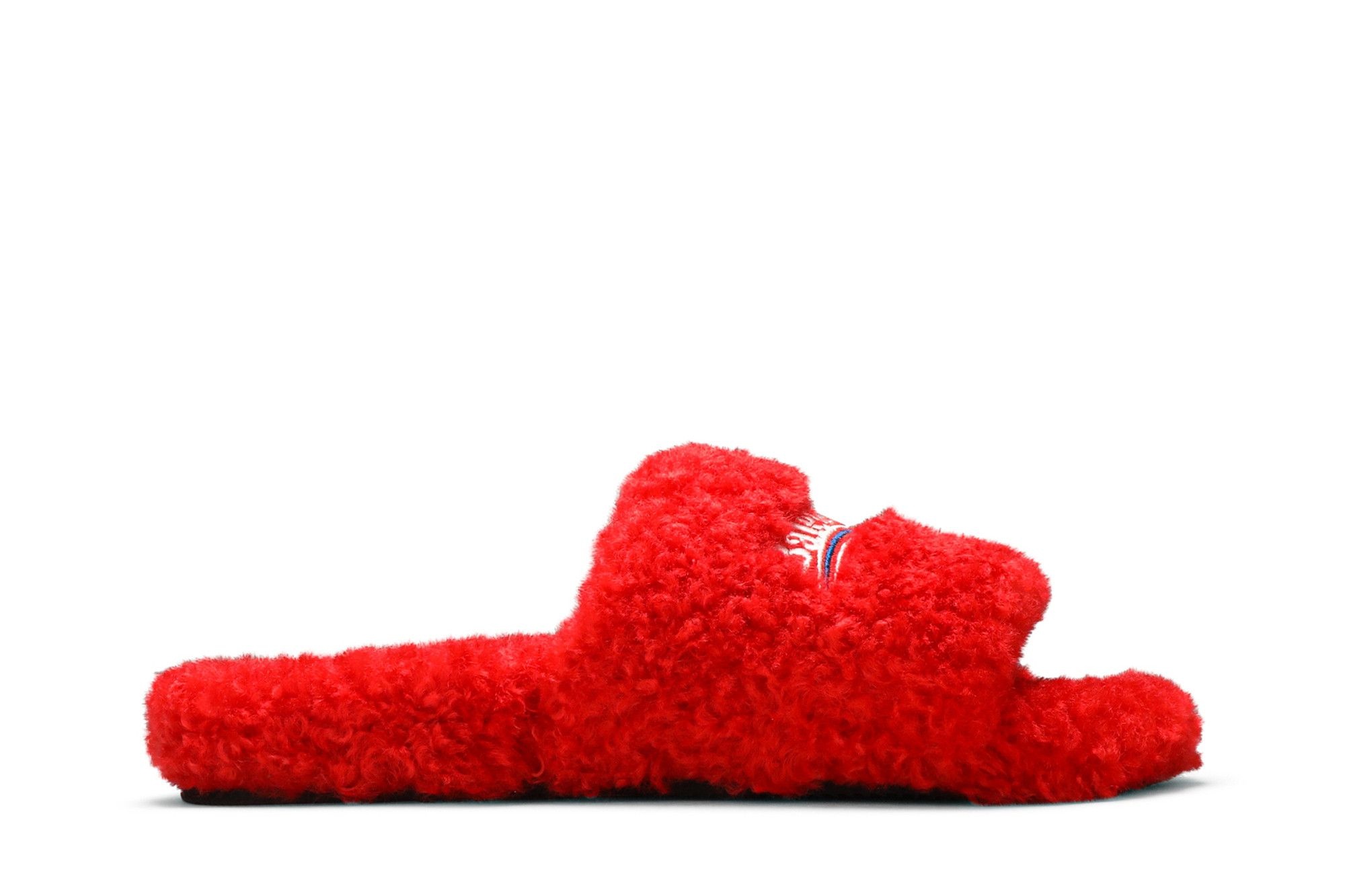 Balenciaga Wmns Furry Slides 'Red'