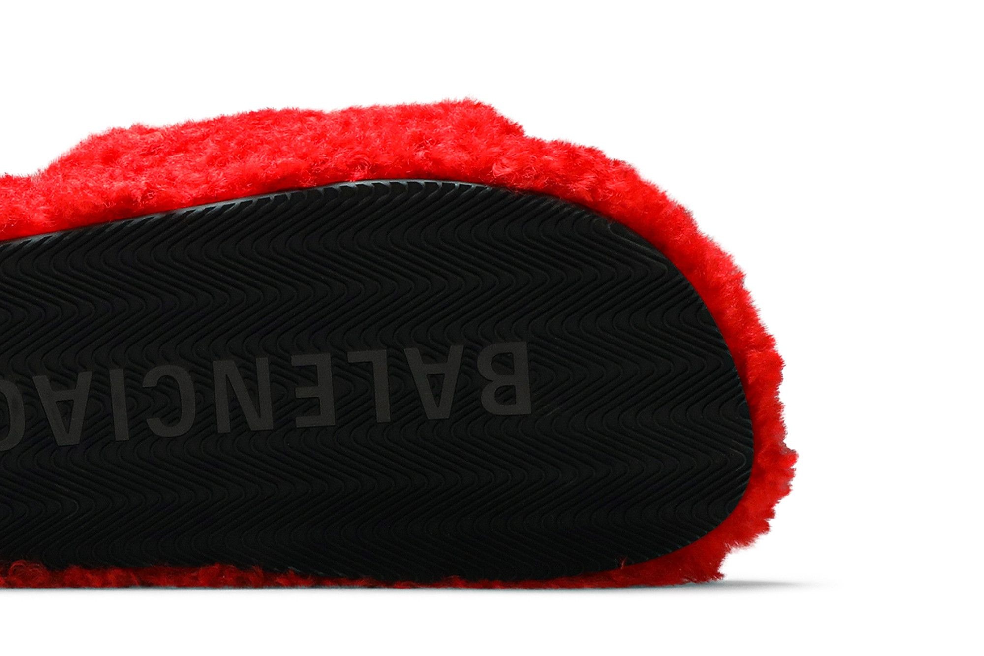 Balenciaga Wmns Furry Slides 'Red'