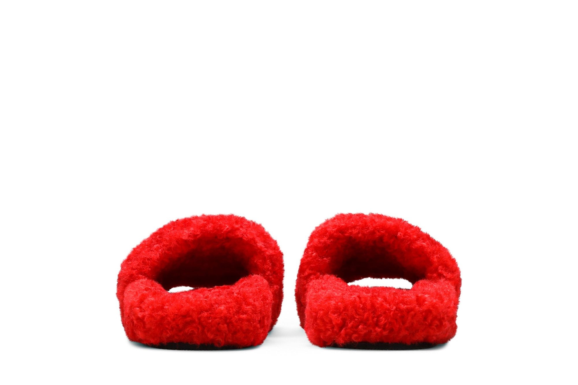 Balenciaga Wmns Furry Slides 'Red'