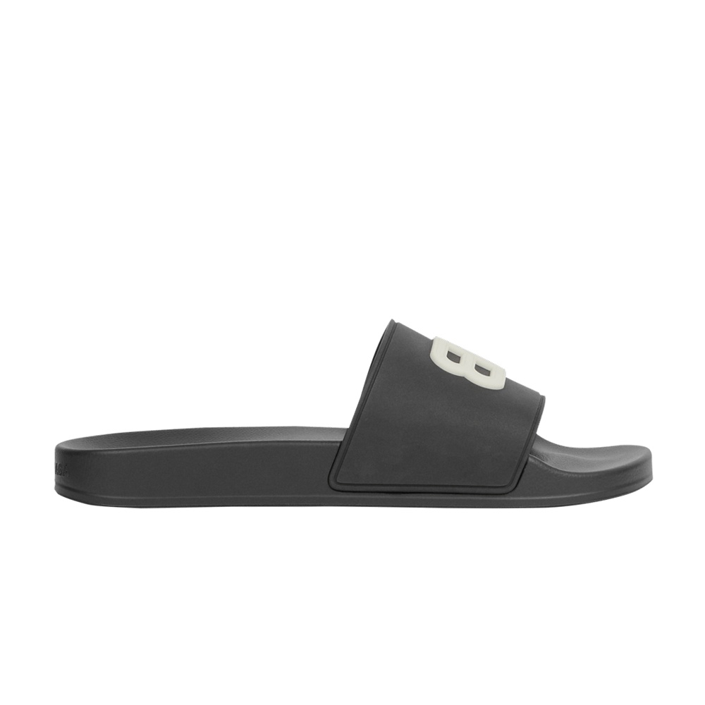 Balenciaga Pool Slides 'Black Glow'