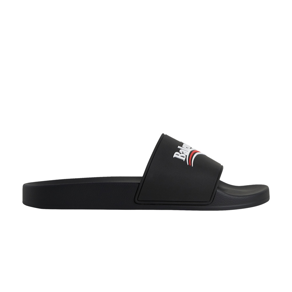 Balenciaga Pool Slide Sandal 'Black White Red'