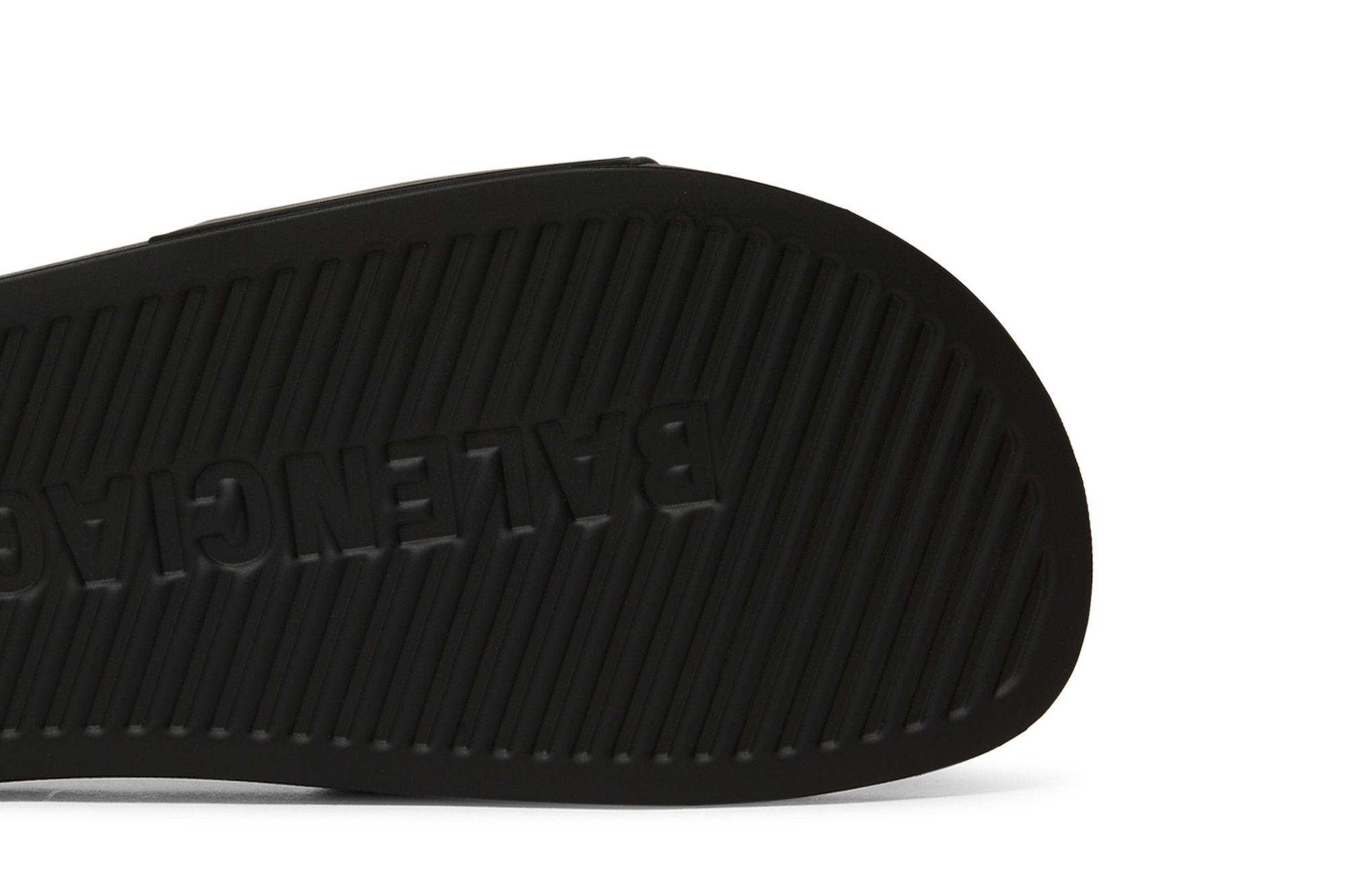 Balenciaga Wmns Pool Slides 'Black Glow'