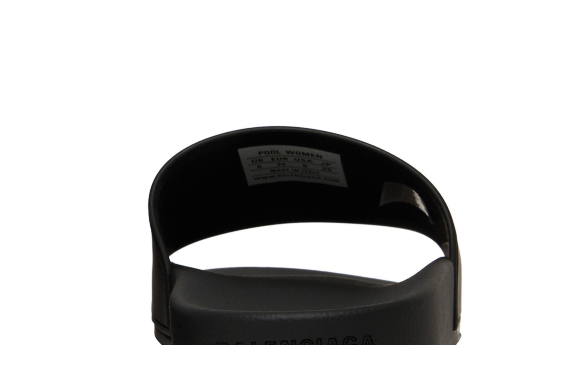 Balenciaga Wmns Pool Slides 'Black Glow'