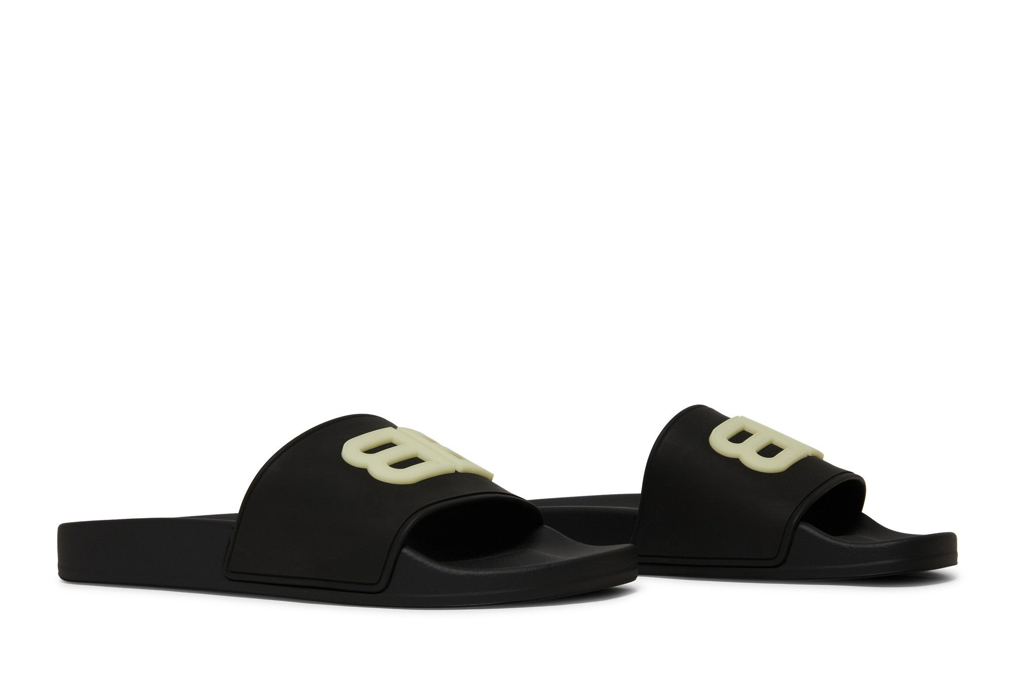 Balenciaga Wmns Pool Slides 'Black Glow'