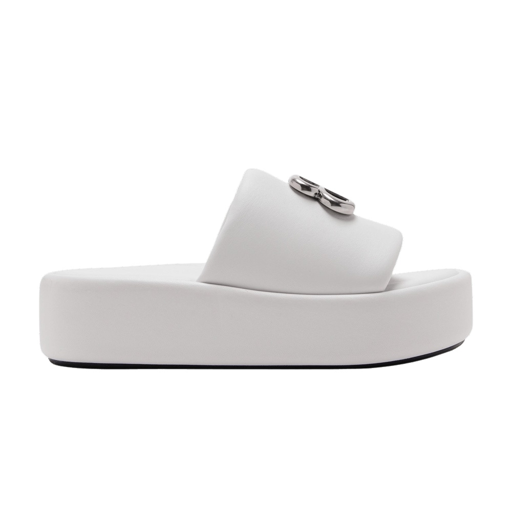 Balenciaga Wmns Rise Slide 'White Silver'