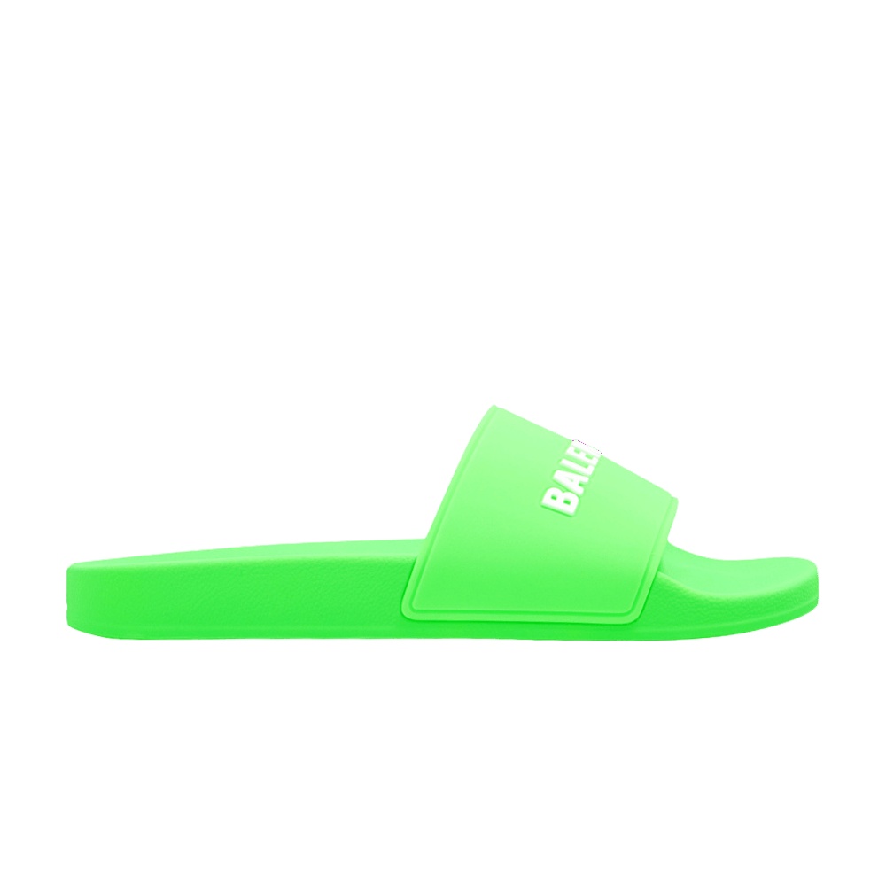 Balenciaga Wmns Slides 'Fluo Green'