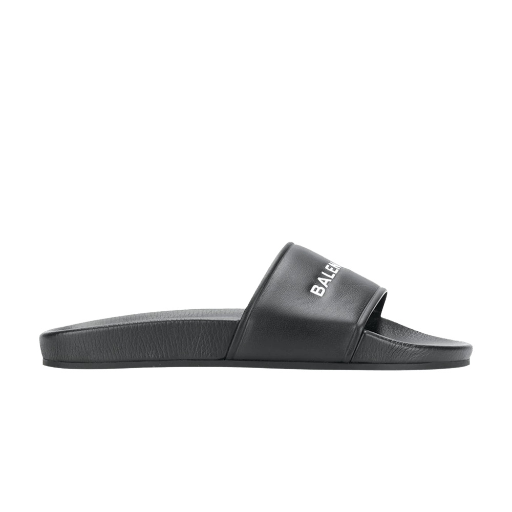 Balenciaga Wmns Pool Slides 'Black White'
