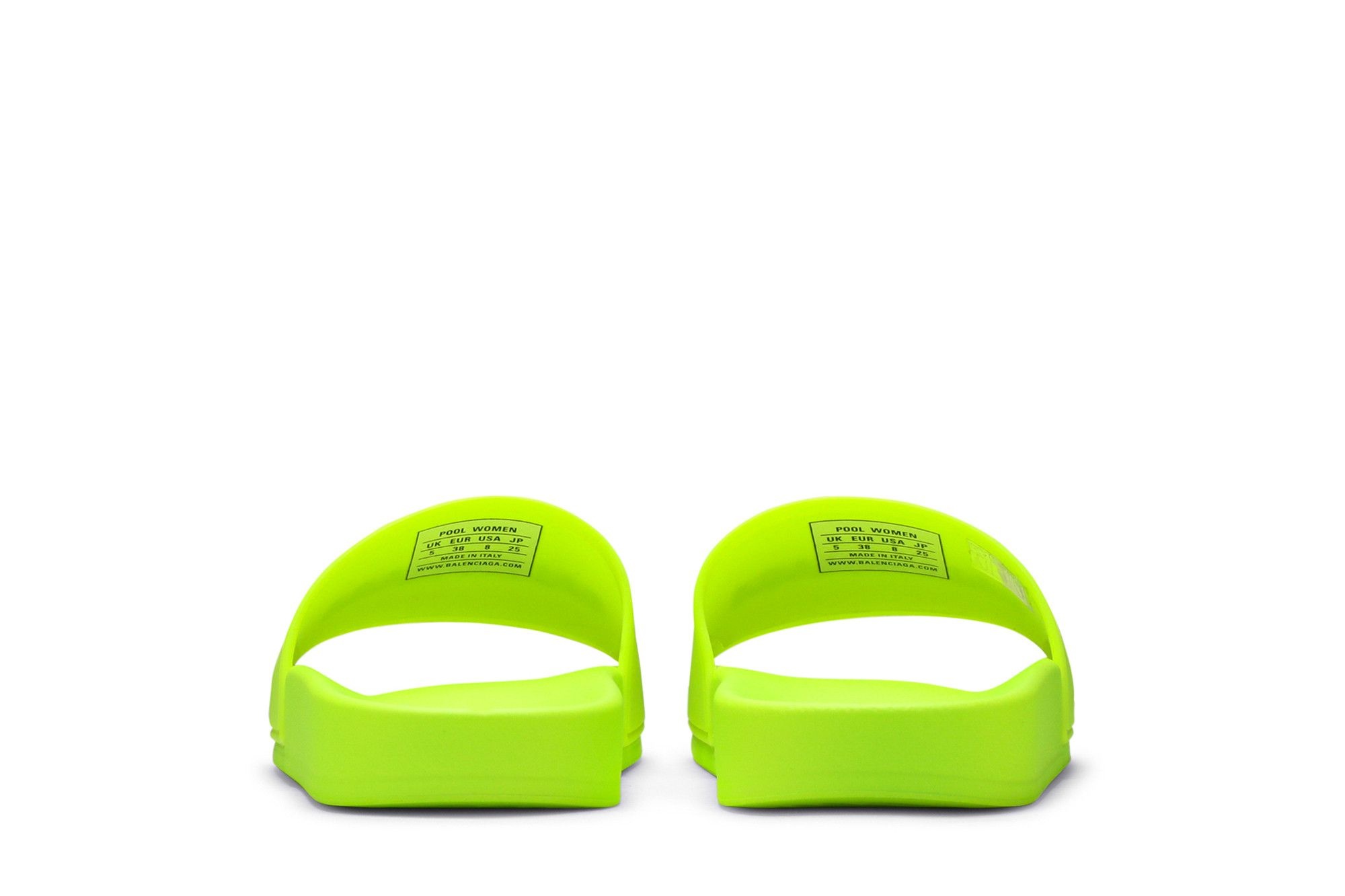Balenciaga Wmns Pool Slides 'Fluo Yellow'
