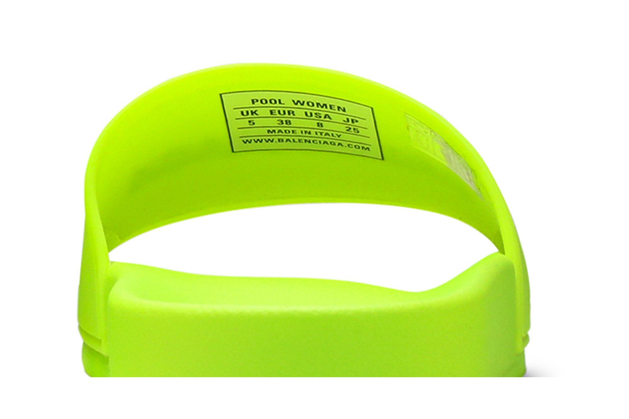 Balenciaga Wmns Pool Slides 'Fluo Yellow'