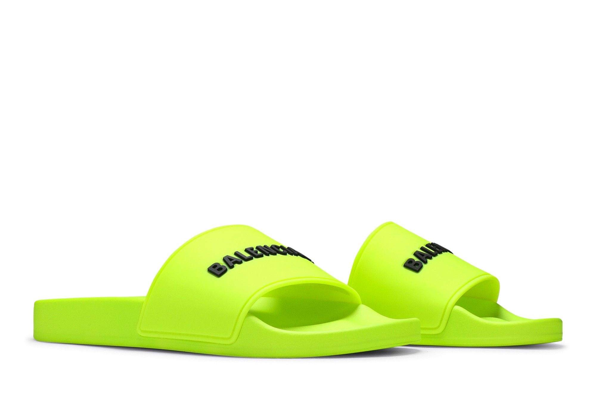 Balenciaga Wmns Pool Slides 'Fluo Yellow'