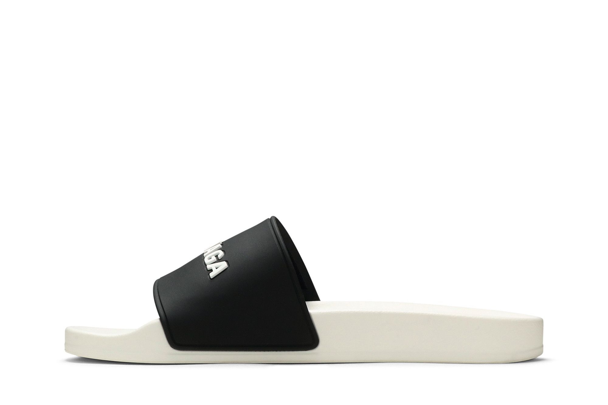 Balenciaga Pool Slides 'White Black'