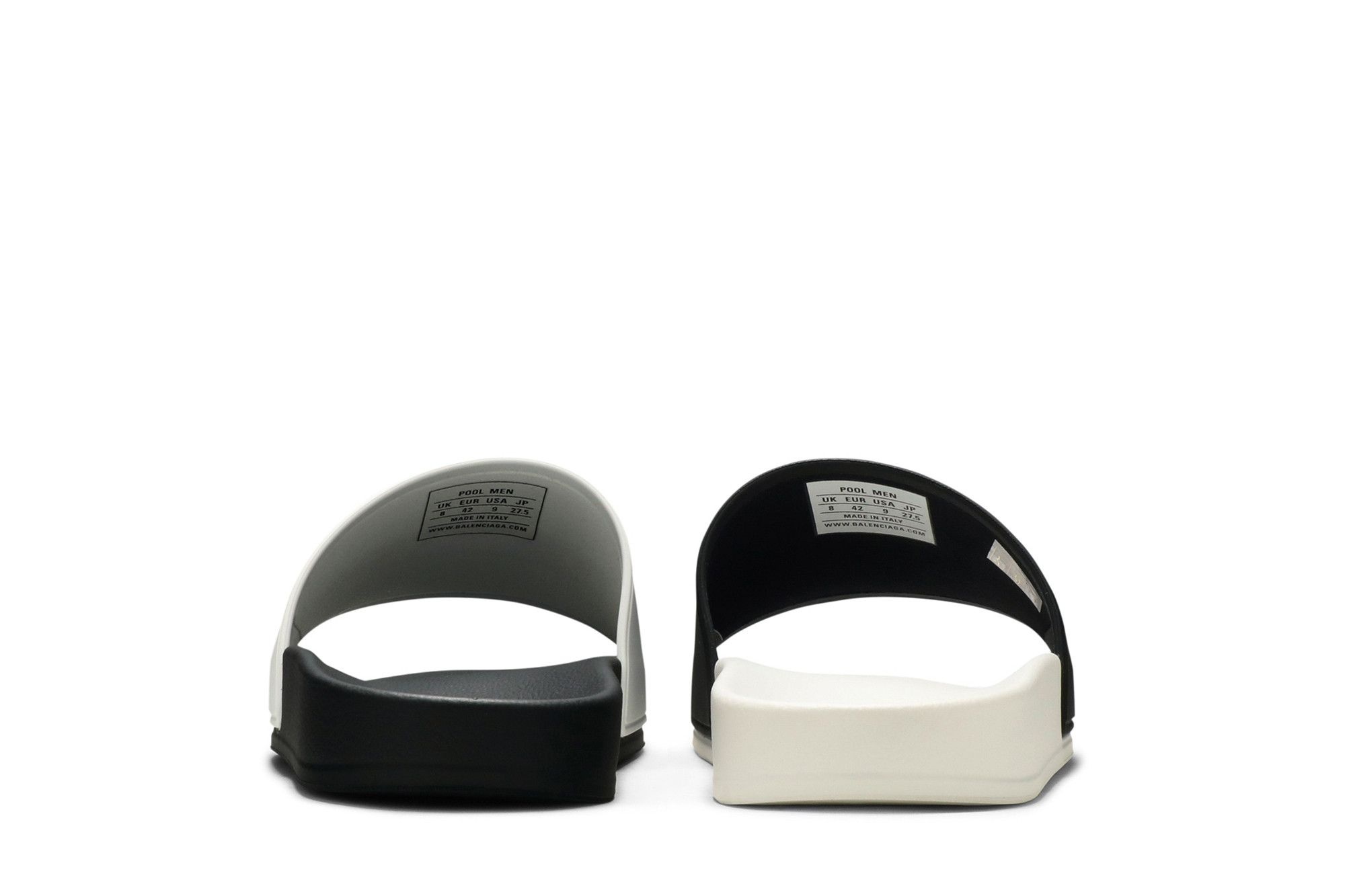 Balenciaga Pool Slides 'White Black'