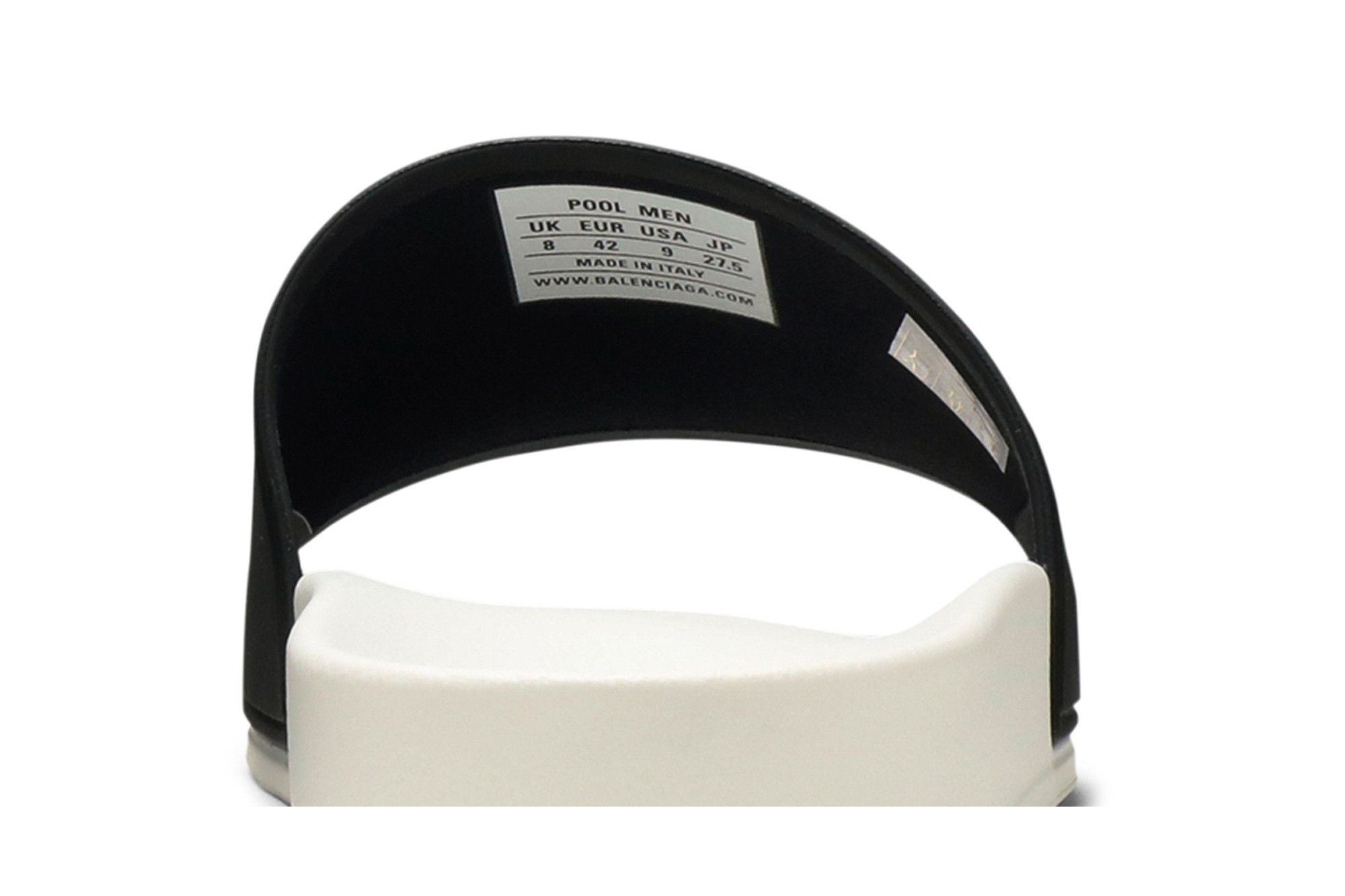 Balenciaga Pool Slides 'White Black'