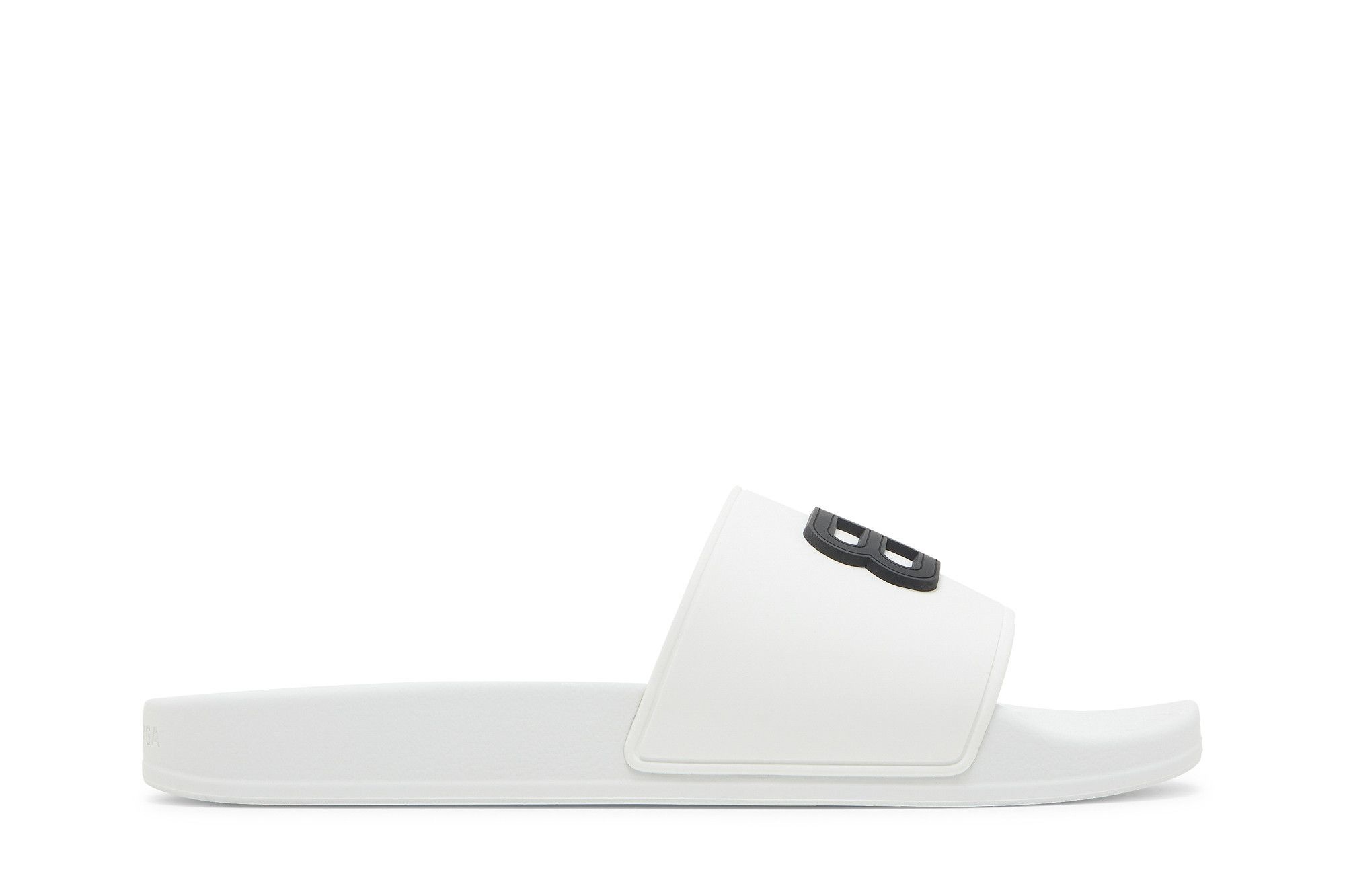 Balenciaga Pool Slides 'White Black'