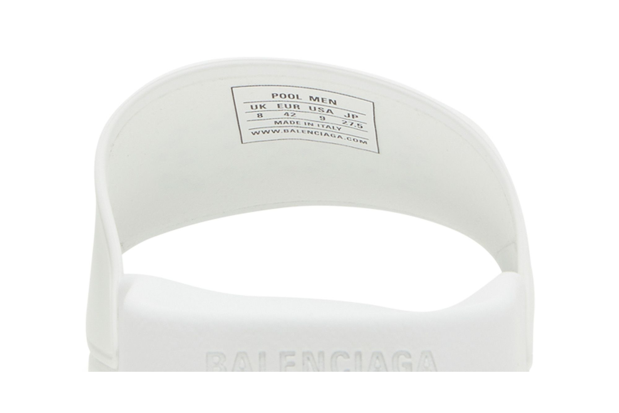 Balenciaga Pool Slides 'White Black'