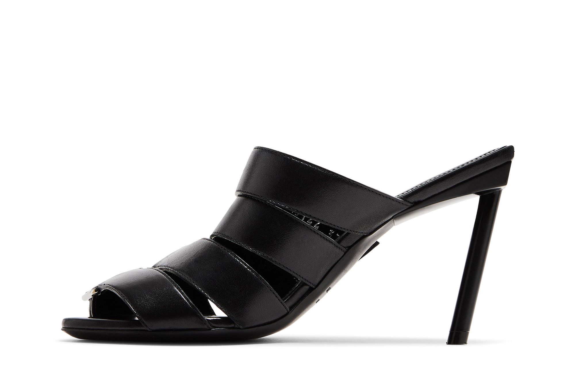 Balenciaga Wmns Buckle Strap Sandal 'Black Silver'