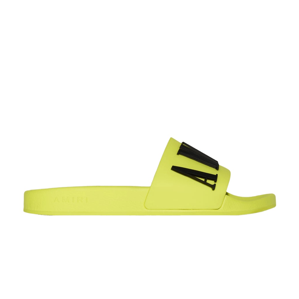 Amiri Rubber Classic Logo Pool Slide 'Volt'
