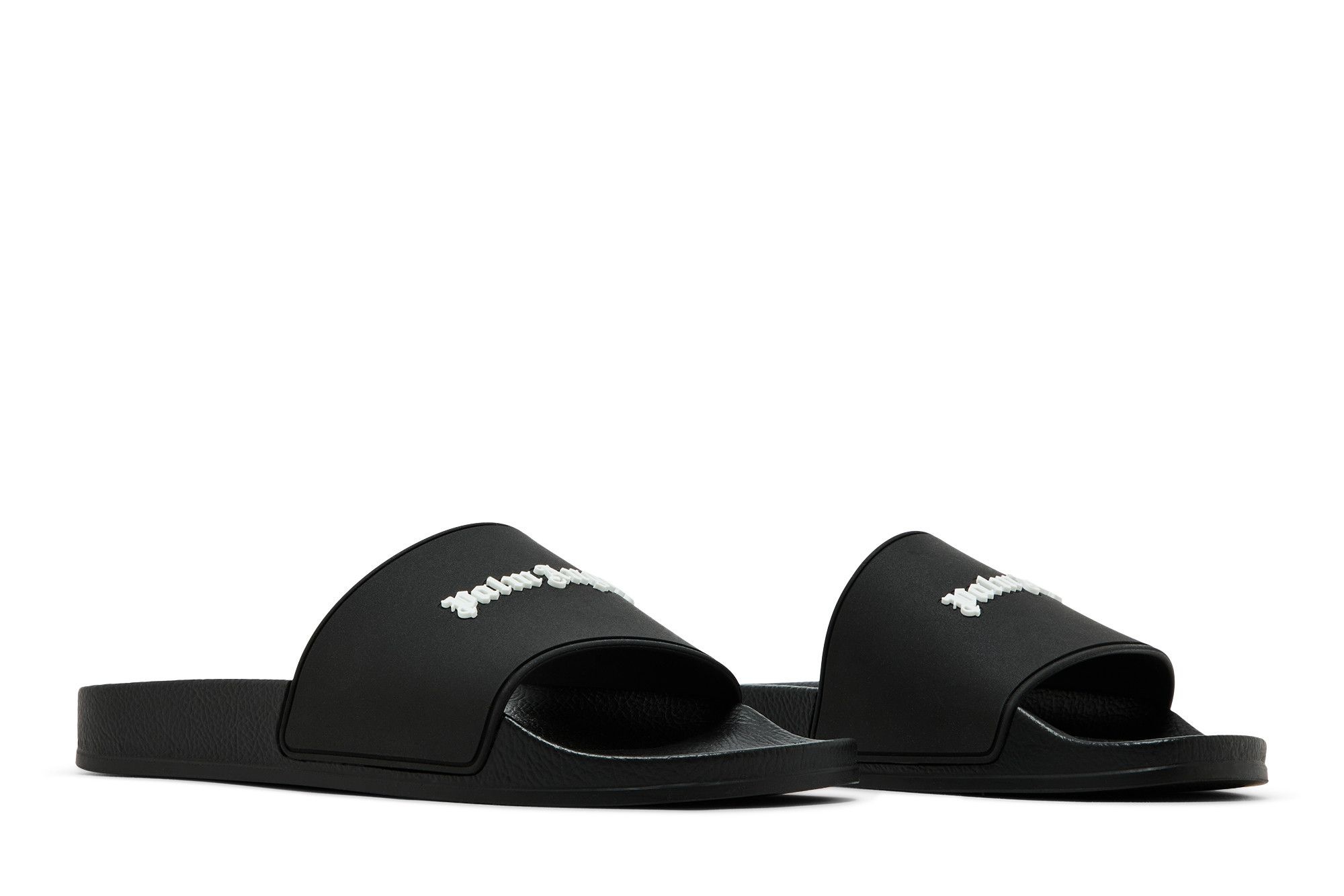 Palm Angels Classic Logo Pool Slider 'Black White'