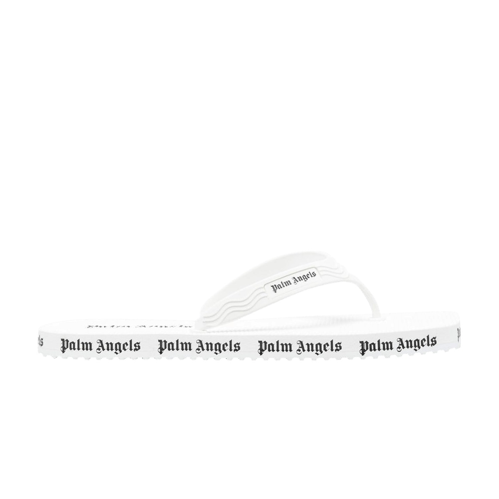 Palm Angels Wmns Flip Flops 'Allover Logo - White'