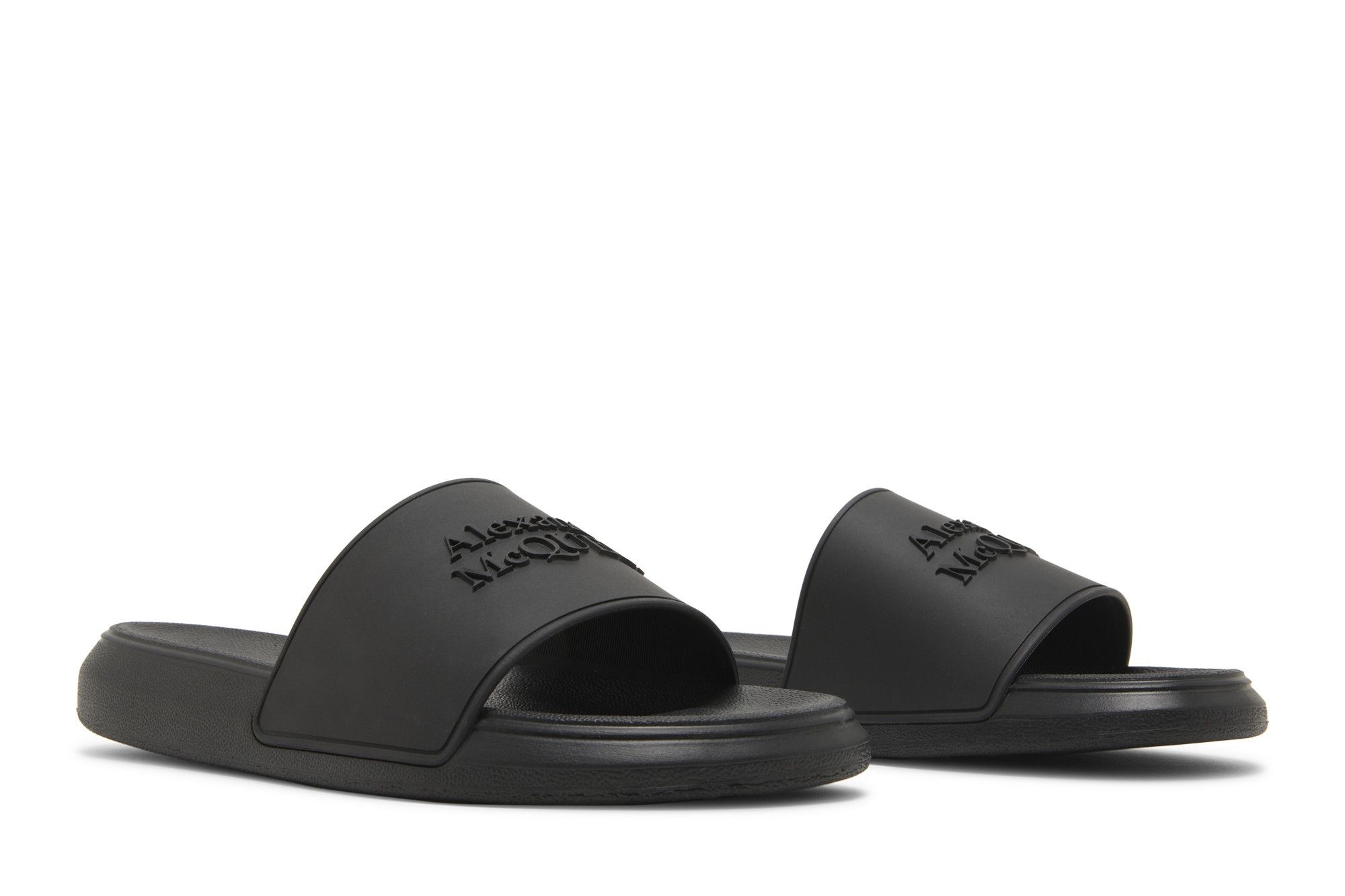 Alexander Mcqueen Wmns Logo Slides 'Black'