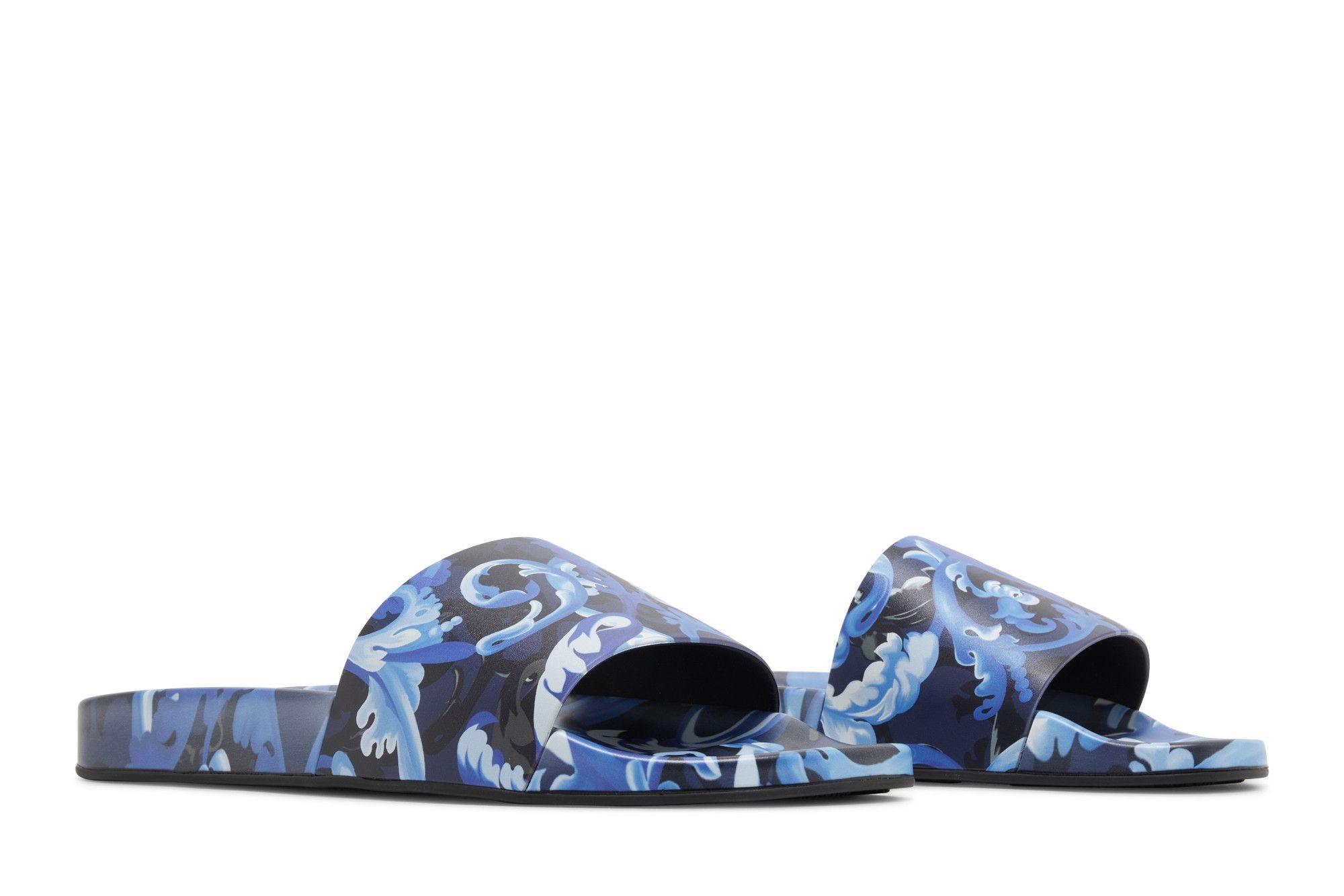 Versace Slide 'Baroccoflage Print - Blue'