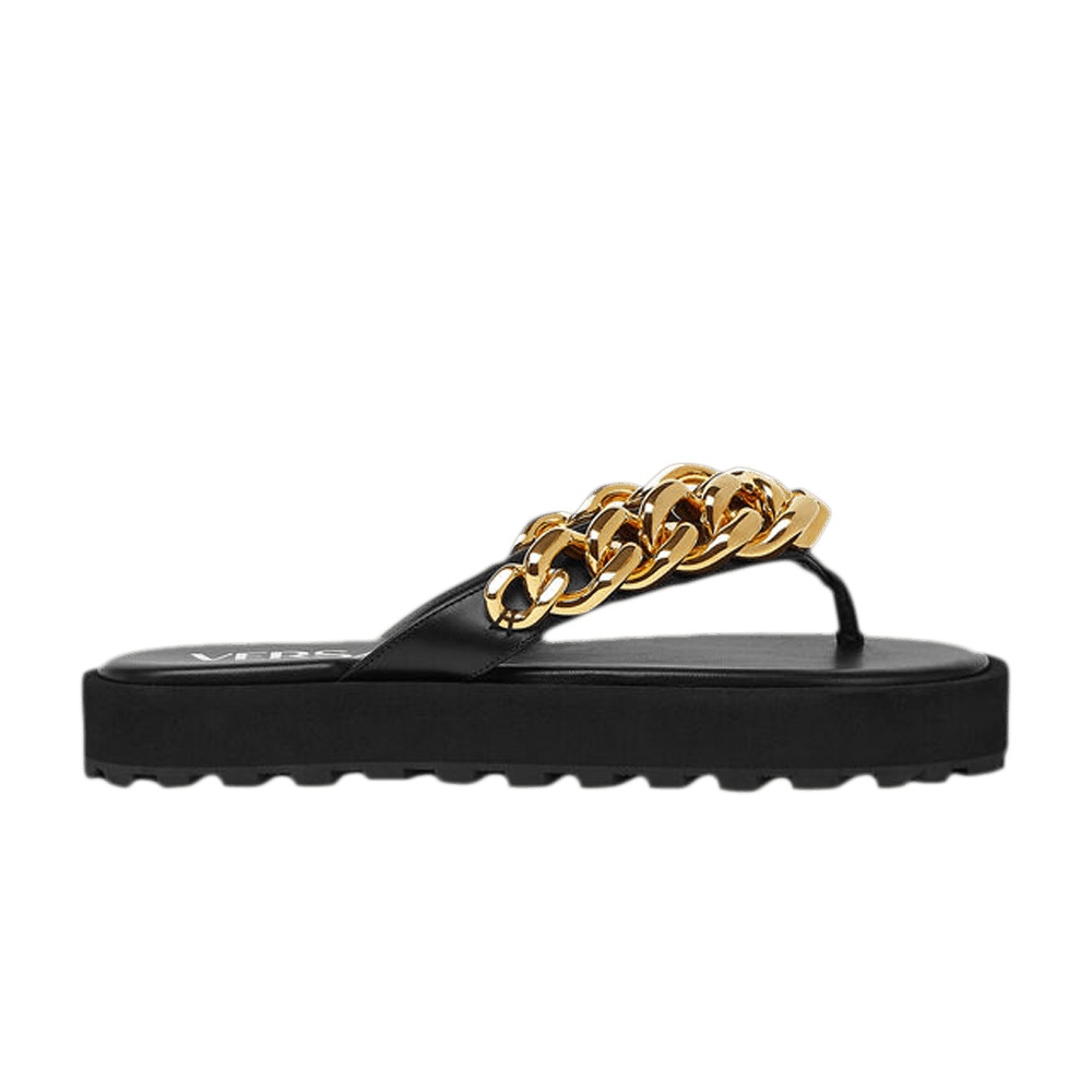 Versace Wmns Chain Sandals 'Black'