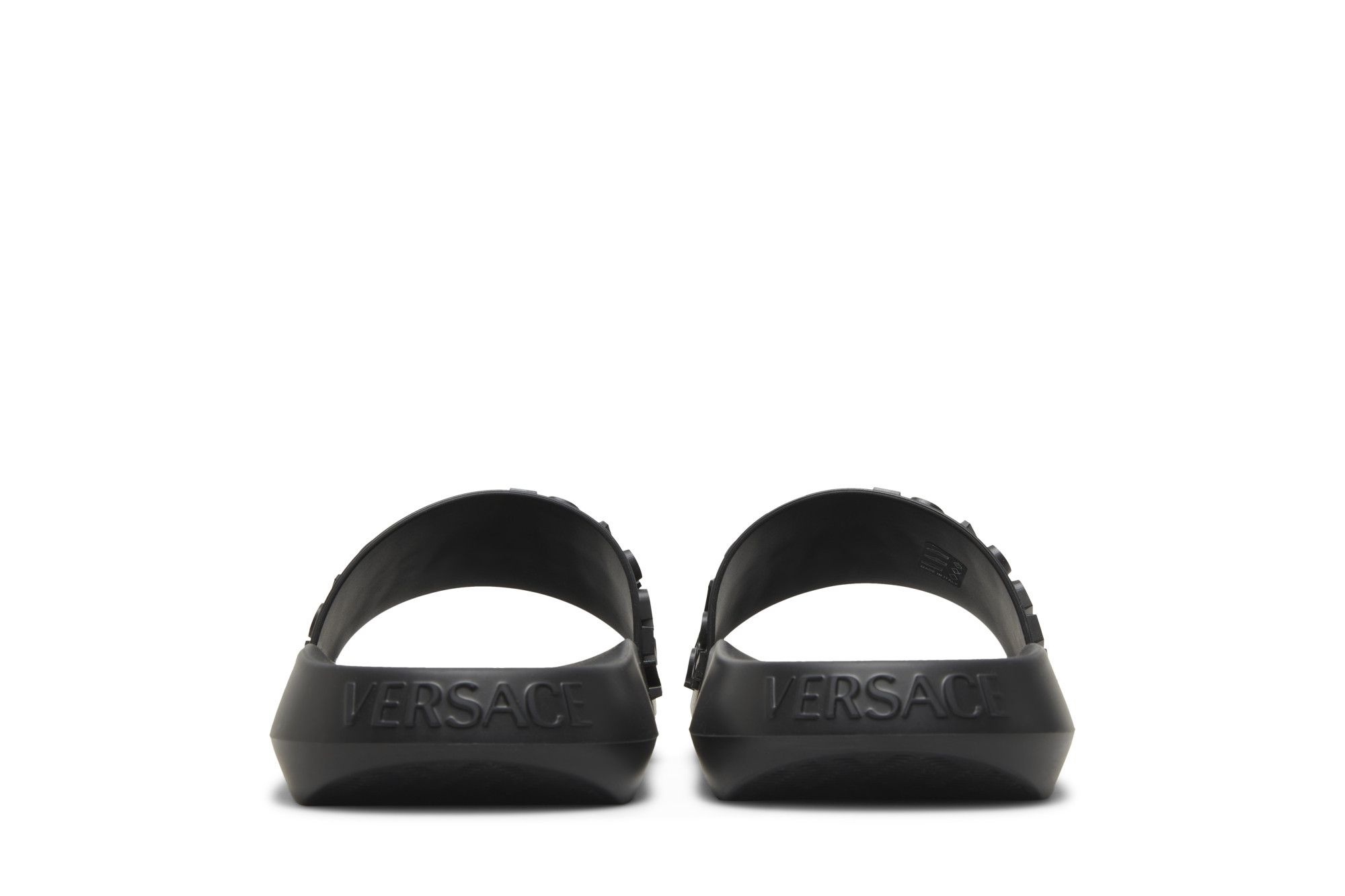 Versace Slide 'Allover Logo - Black'