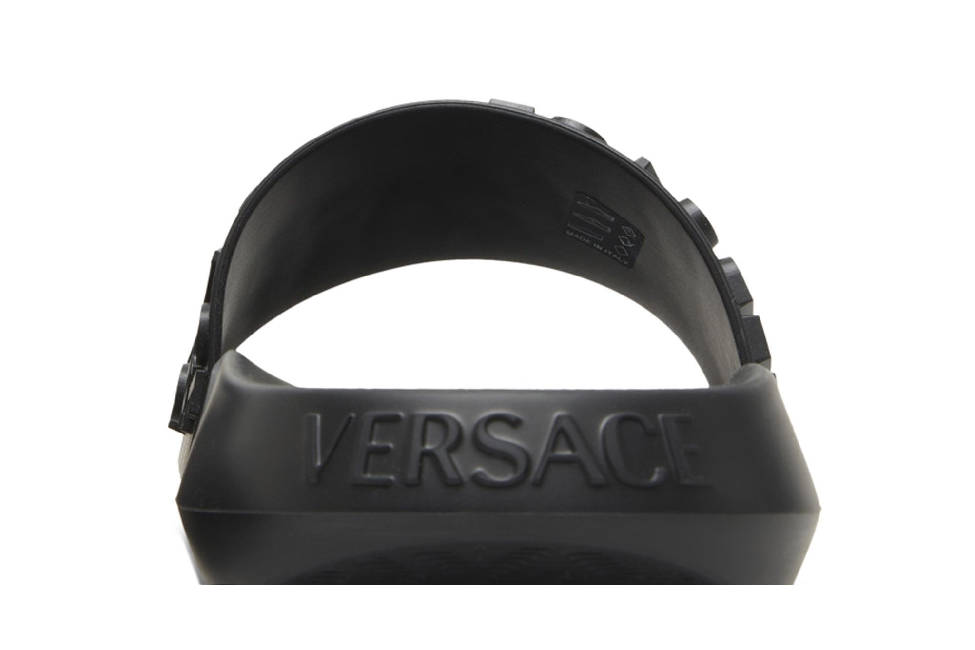 Versace Slide 'Allover Logo - Black'
