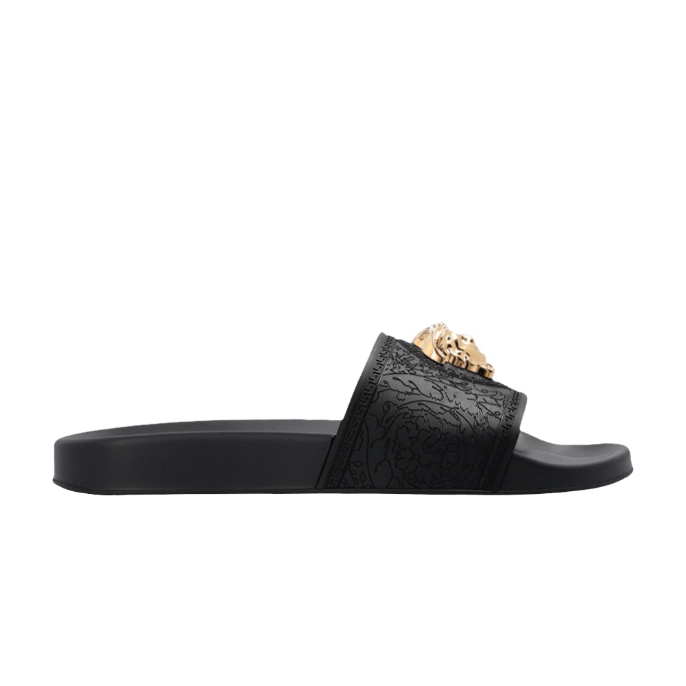 Versace Wmns Palazzo Medusa Pool Slide 'Black' 2021