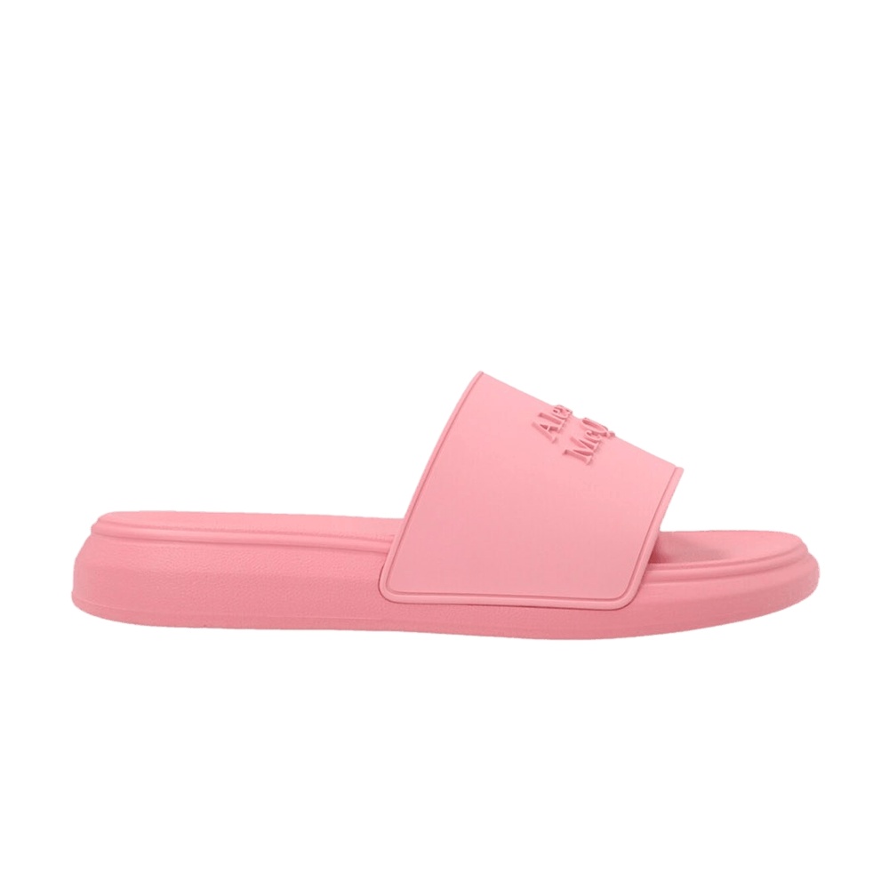 Alexander McQueen Wmns Logo Slides 'Pastel Pink'