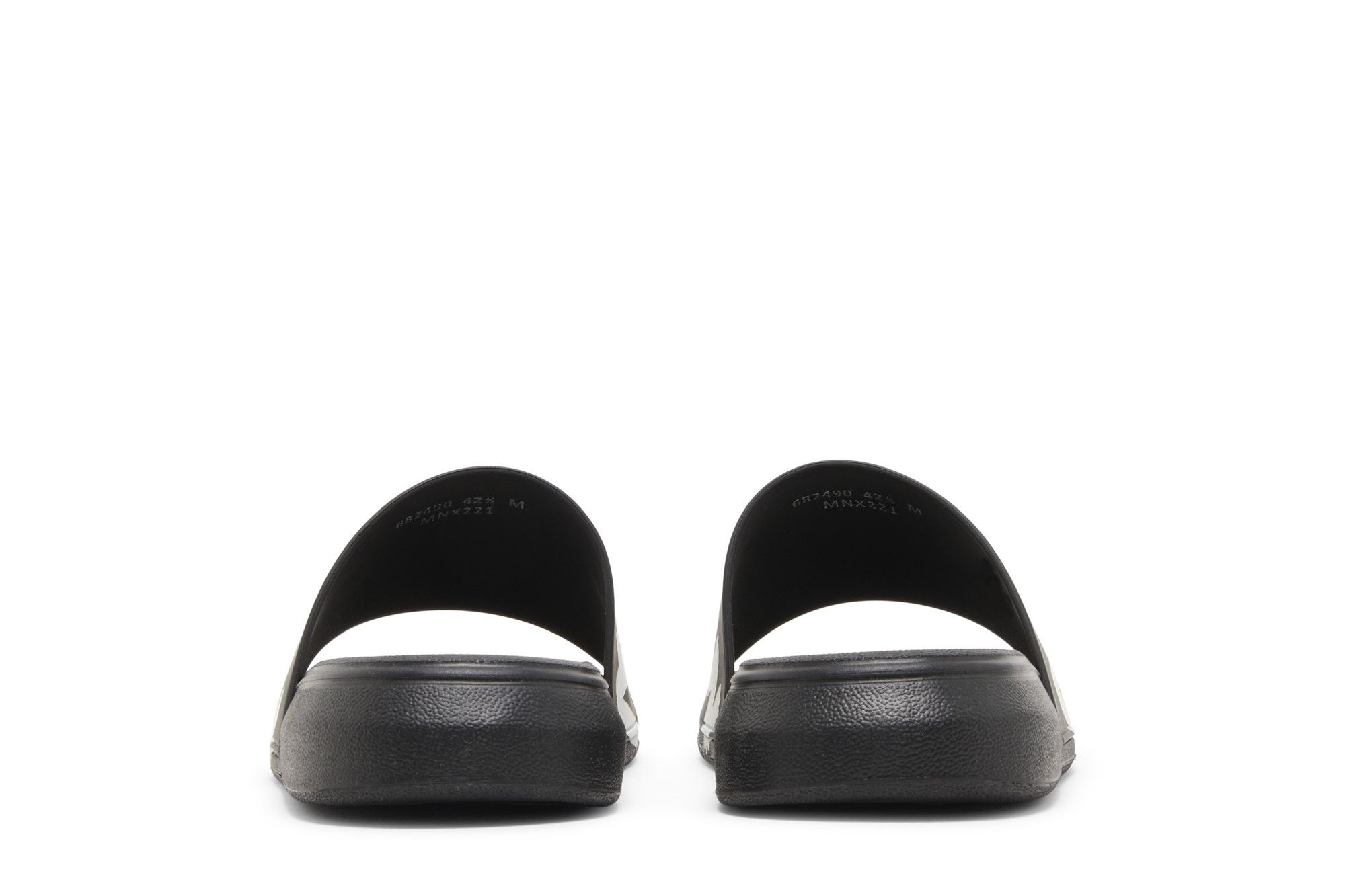 Alexander McQueen Rubber Pool Slide 'Graffiti - Black'