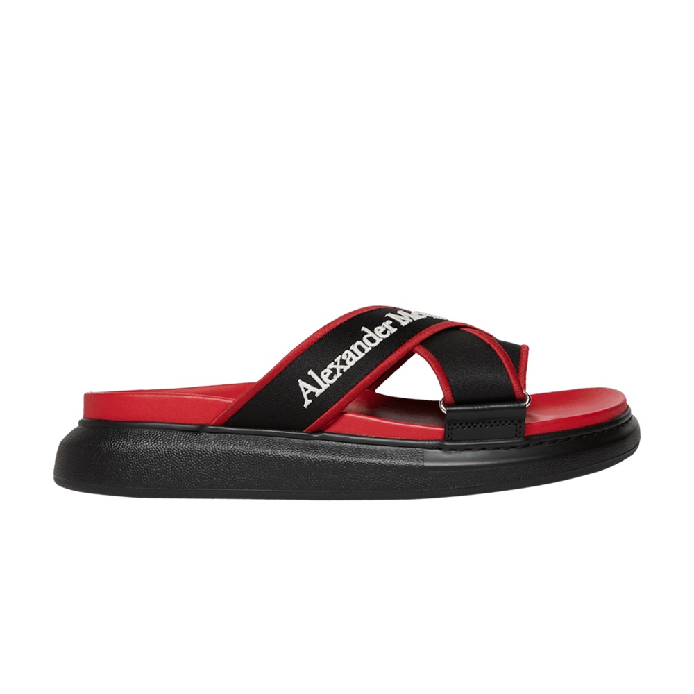 Alexander McQueen Oversized Hybrid Slide 'Red Black'