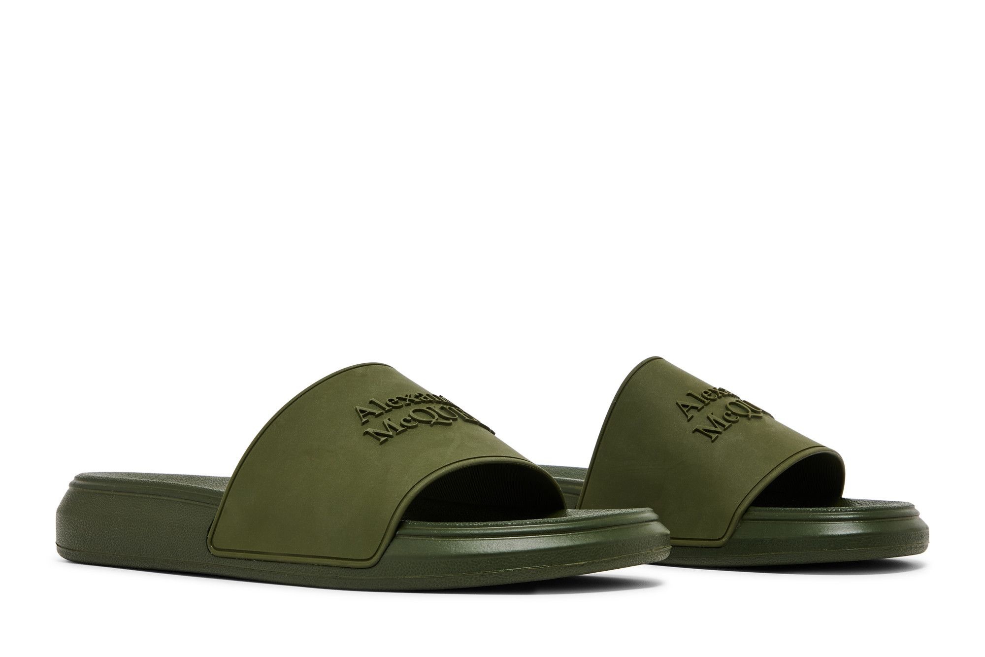 Alexander McQueen Pool Slide 'Forest Green'