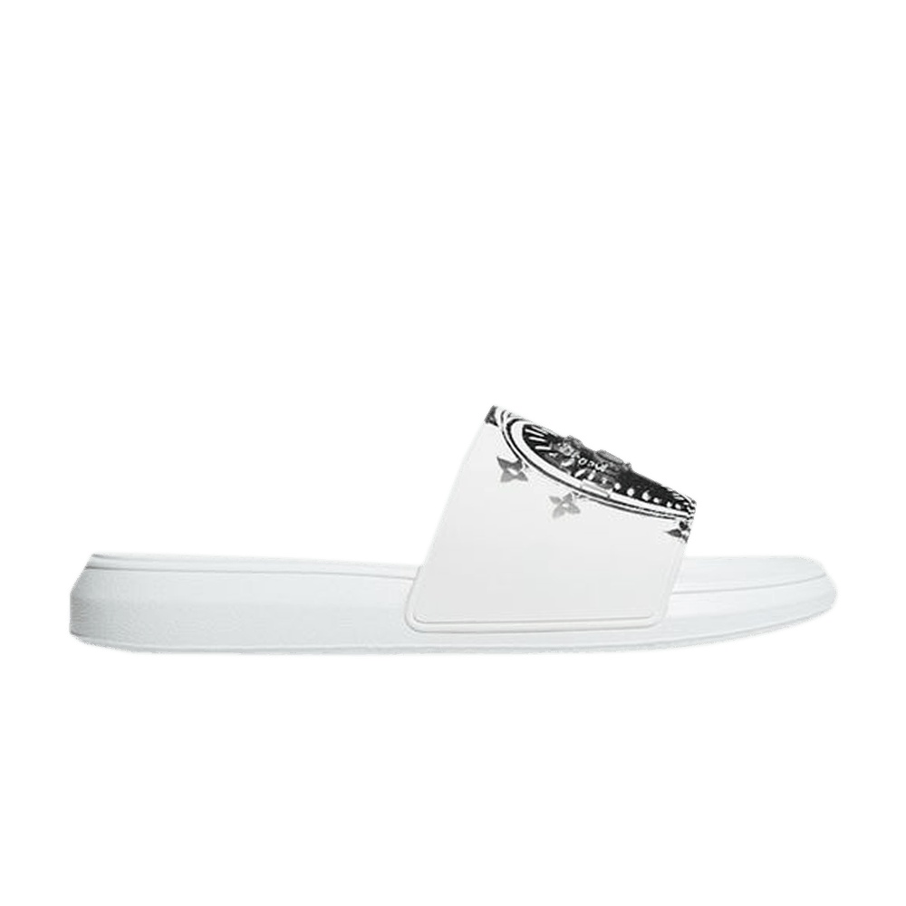 Alexander McQueen Pool Slide 'Heart Logo - White'