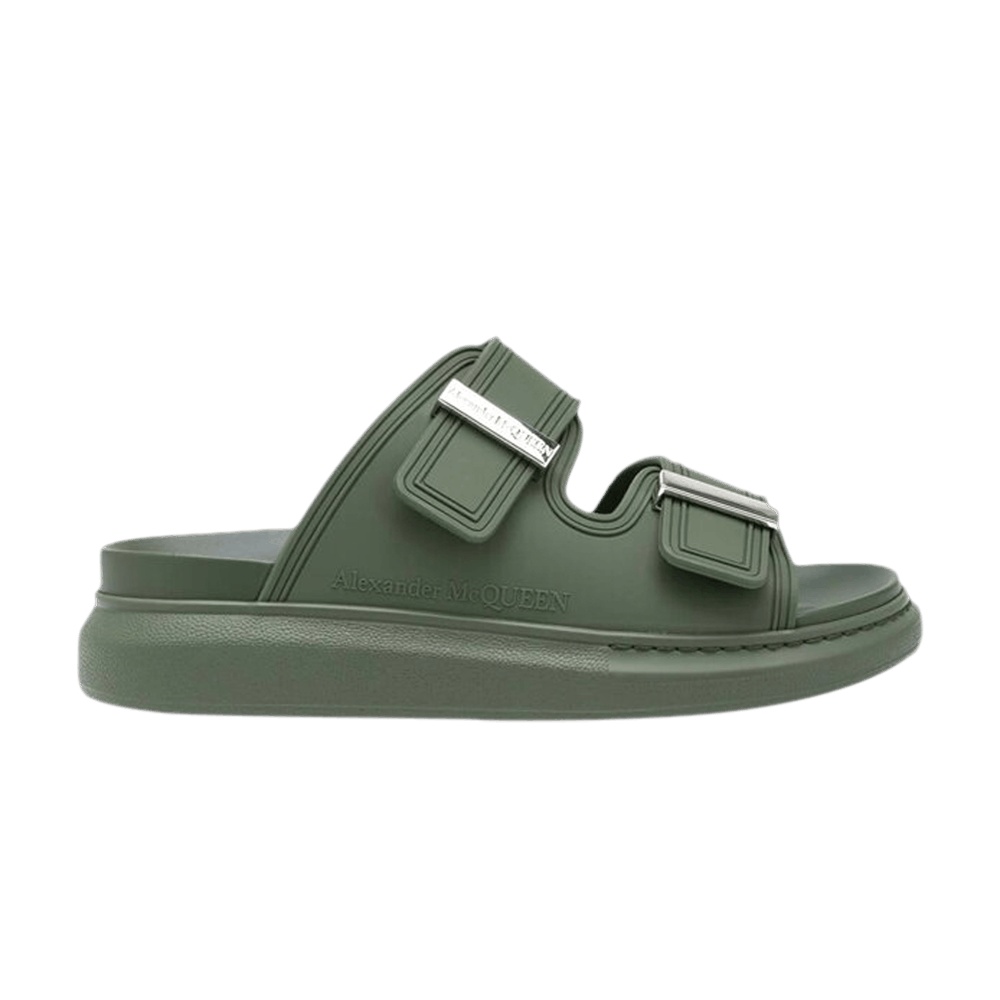 Alexander McQueen Hybrid Double Buckle Sandal 'Khaki'