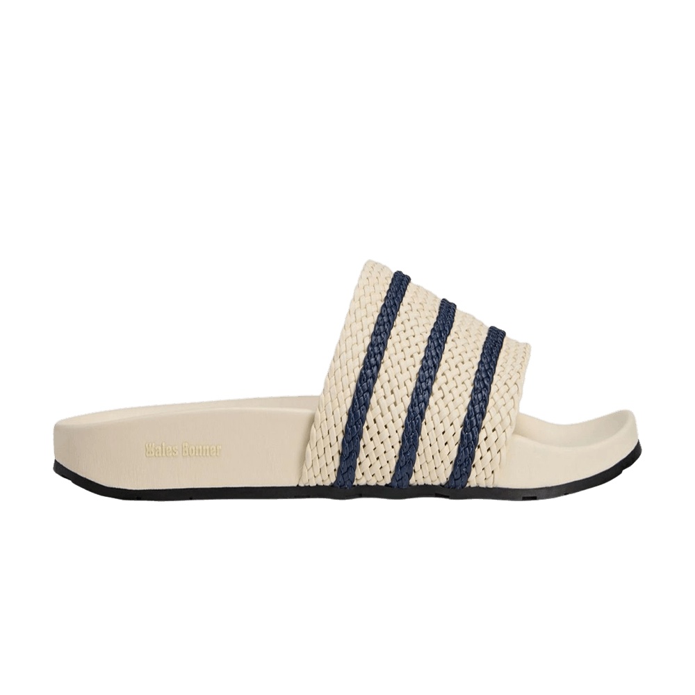 Wales Bonner x adidas Adilette Slides 'Wonder White Night Indigo'