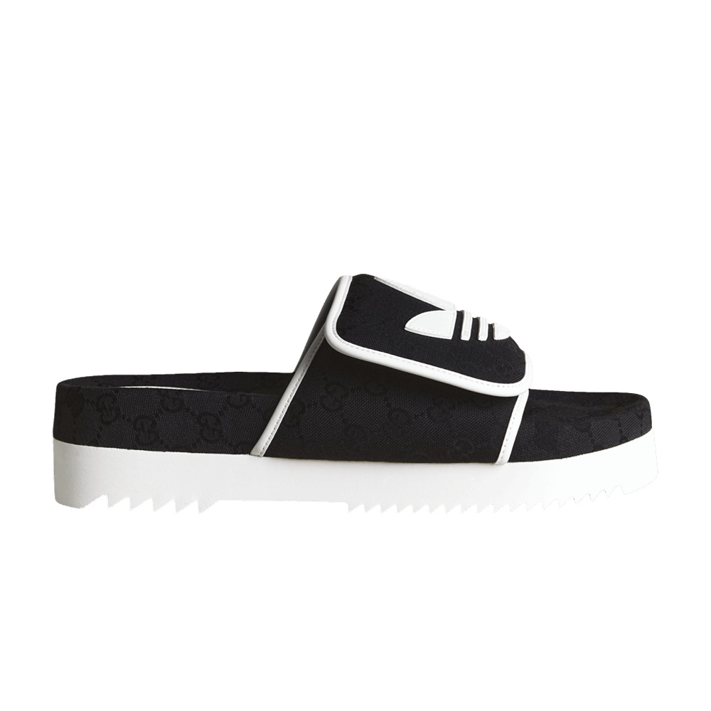 Gucci x adidas Slide Sandal 'Black GG Monogram'