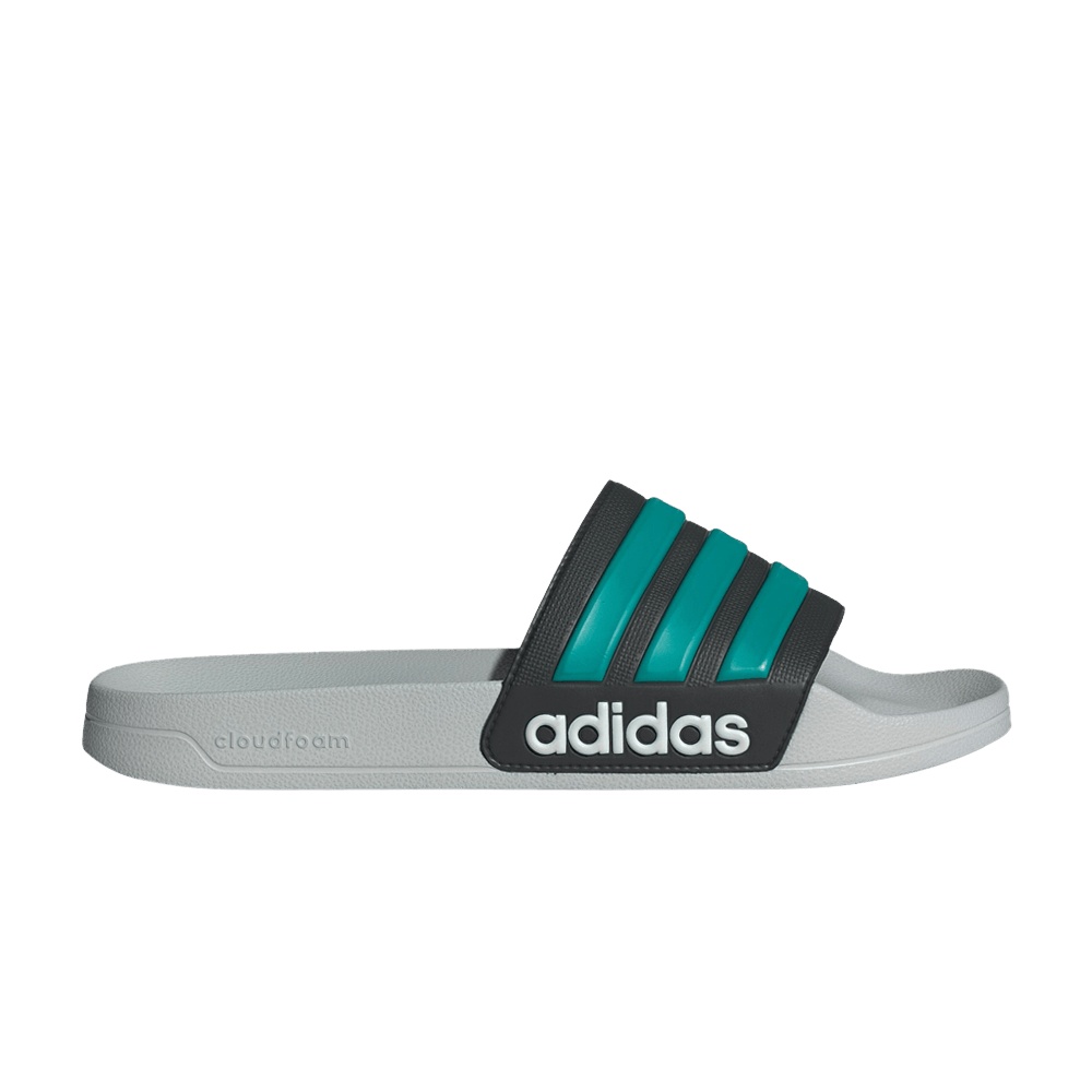 adidas Adilette Shower Slide 'Black Pure Teal Grey'