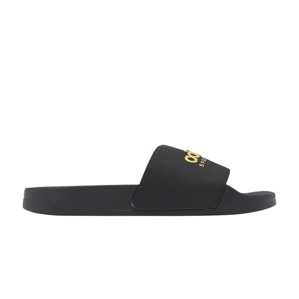 Adidas Adilette Shower Slide 'Black Matte Gold'