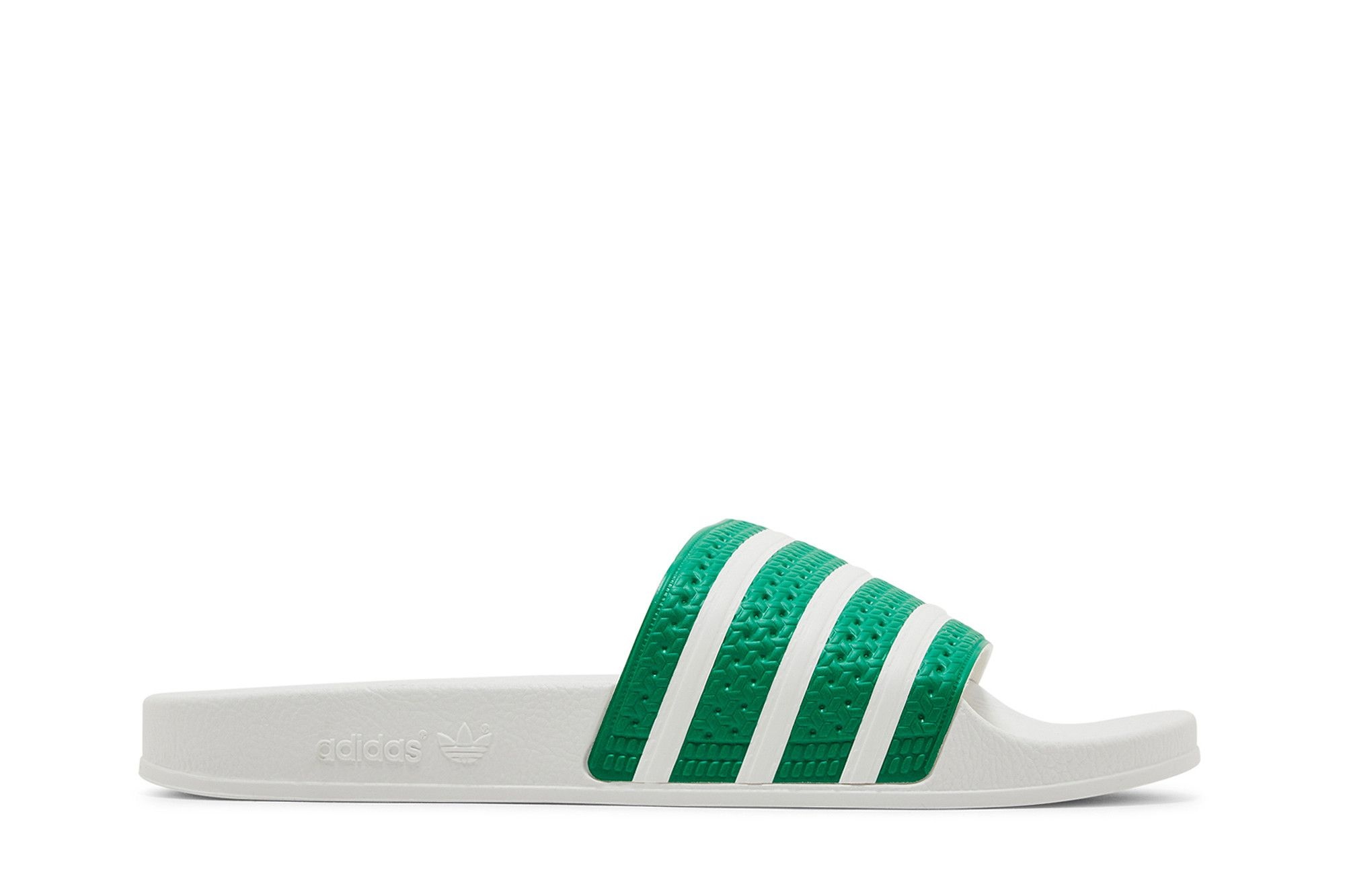 adidas Adilette Slides 'Green White'