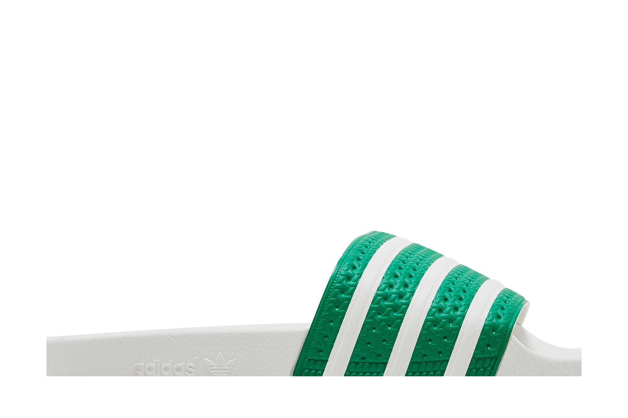 adidas Adilette Slides 'Green White'