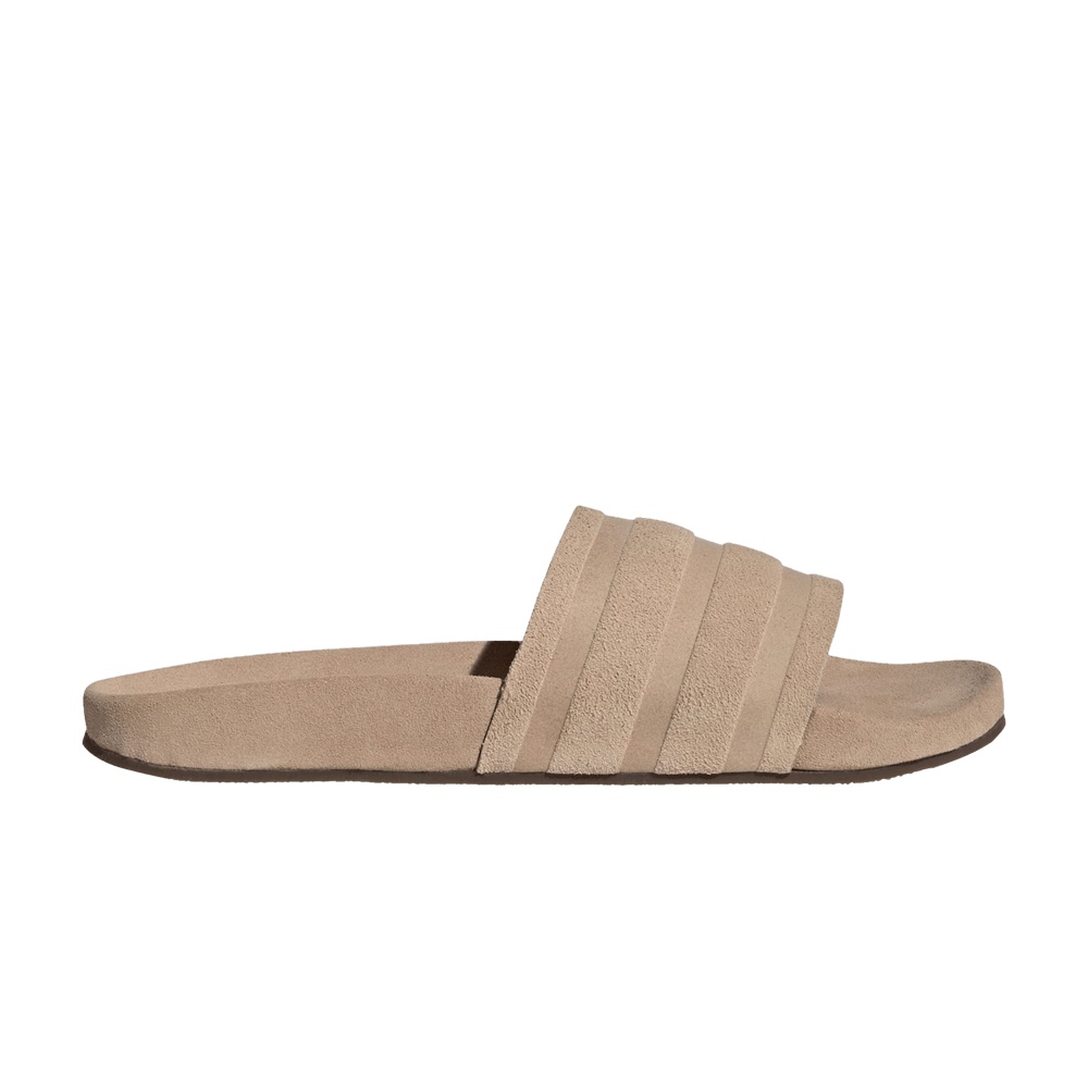 adidas Adilette Slides 'Suede Pack - Magic Beige'