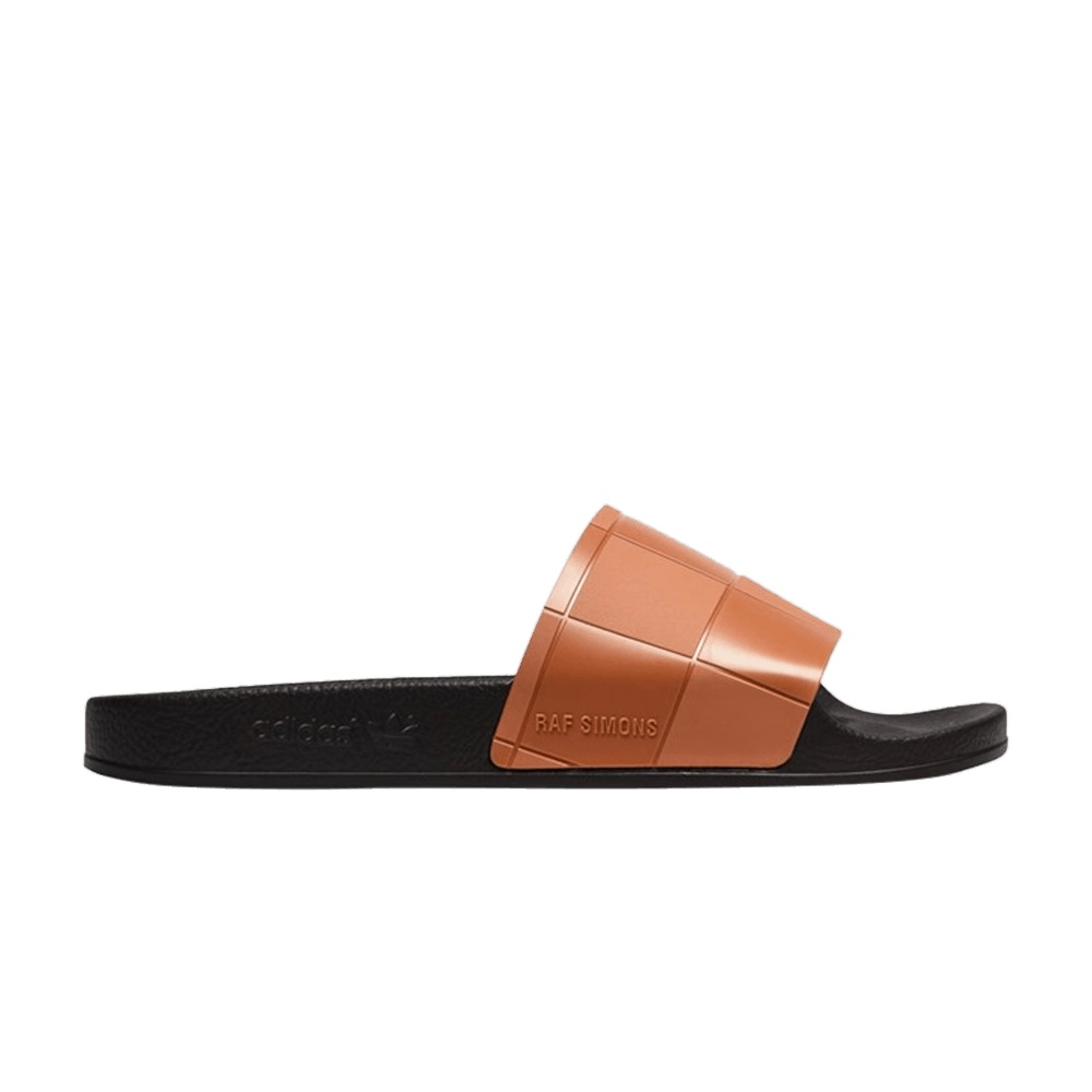 Raf Simons x adidas Adilette 'Dark Brown Checkerboard'