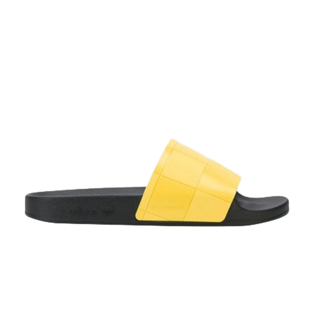 Raf Simons x adidas Adilette Checkerboard 'Black Lemon'