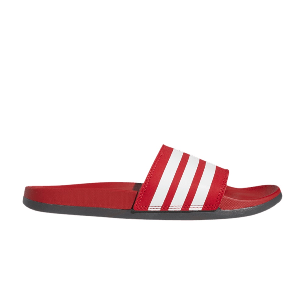 Adidas Adilette Comfort Slides 'Scarlet White'