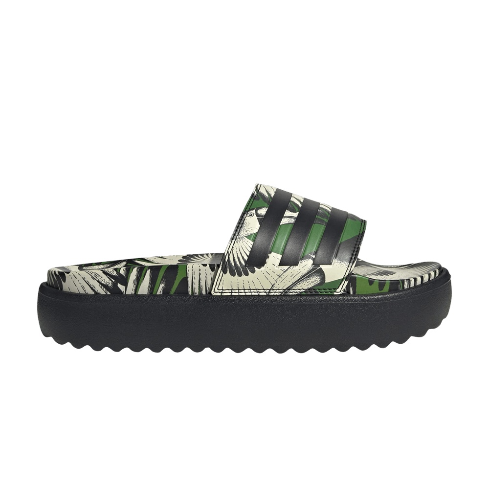 FARM Rio x adidas Wmns Adilette Platform Slide 'Crew Green Black'